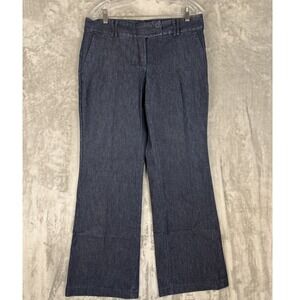 EDITOR Women's Dark Wash Denim Bootcut Career Pants Size 8R